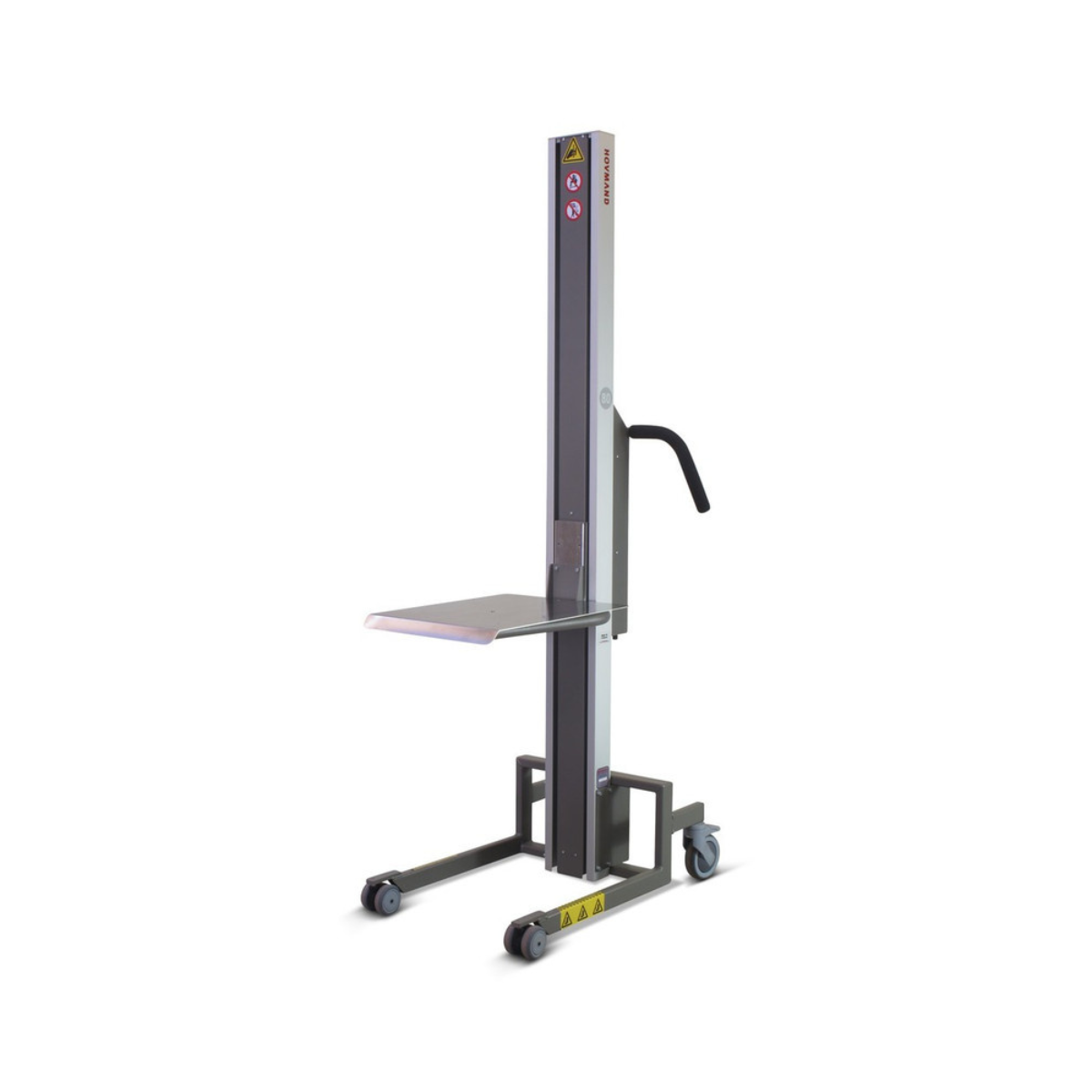 HOVMAND Elektrischer Hebelift mit Edelstahlplattform – Tragkraft 80 kg – Hubbereich 100 bis 1.310 mm