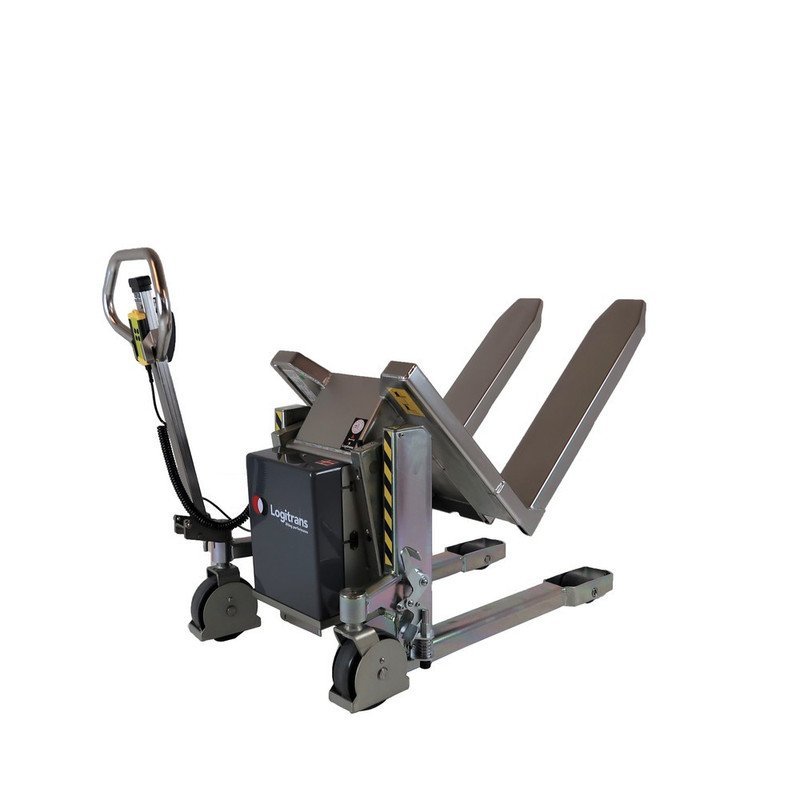 Logitrans Logitilt INOX Elektrischer Edelstahl-Palettenheber mit Neigefunktion – Tragkraft 1.000 kg – Bild 2